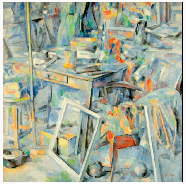 Atelier au balai, peinture de Victorin Galière